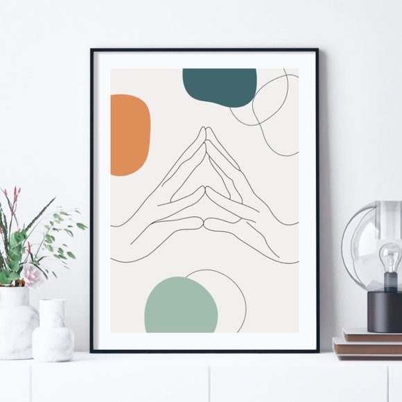 2/$35 Modern Minimalist Abstract Boho Wall Art Print Home Decor [No Frame] - Picture 3 of 6